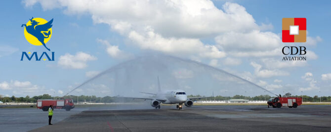 MAI's first E190 on lease from CDB Aviation